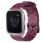 Cinturino per orologio in silicone tinta unita con motivo a calcio da 20 mm, For Garmin Venu SQ, For Garminmove Luxe