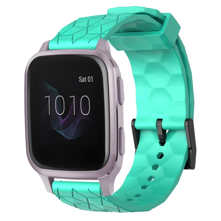 Cinturino per orologio in silicone tinta unita con motivo a calcio da 20 mm, For Garmin Venu SQ, For Garminmove Luxe