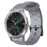 Cinturino per orologio in silicone tinta unita con motivo a calcio da 20 mm, For Garmin Venu SQ, For Garminmove Luxe