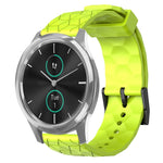 Cinturino per orologio in silicone tinta unita con motivo a calcio da 20 mm, For Garmin Venu SQ, For Garminmove Luxe
