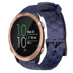 Cinturino per orologio in silicone tinta unita con motivo a calcio da 20 mm, For Garminmove Style, For Garmin Forerunner 645 Music