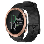 Cinturino per orologio in silicone tinta unita con motivo a calcio da 20 mm, For Garminmove Style, For Garmin Forerunner 645 Music