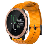 Cinturino per orologio in silicone tinta unita con motivo a calcio da 20 mm, For Garminmove Style, For Garmin Forerunner 645 Music