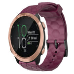 Cinturino per orologio in silicone tinta unita con motivo a calcio da 20 mm, For Garminmove Style, For Garmin Forerunner 645 Music
