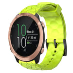 Cinturino per orologio in silicone tinta unita con motivo a calcio da 20 mm, For Garminmove Style, For Garmin Forerunner 645 Music