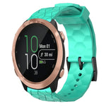 Cinturino per orologio in silicone tinta unita con motivo a calcio da 20 mm, For Garminmove Style, For Garmin Forerunner 645 Music
