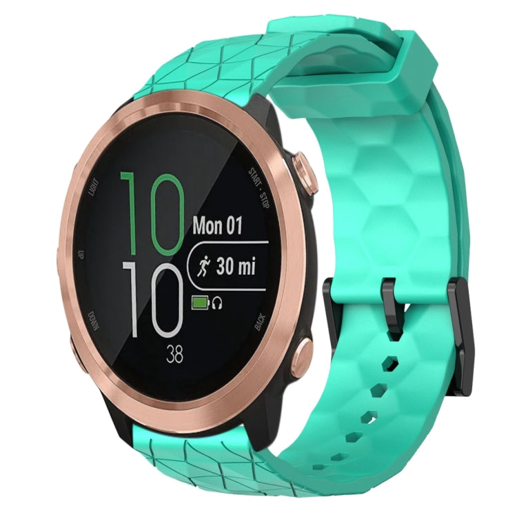 Cinturino per orologio in silicone tinta unita con motivo a calcio da 20 mm, For Garminmove Style, For Garmin Forerunner 645 Music
