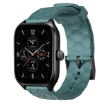 Cinturino per orologio in silicone tinta unita con motivo a calcio da 20 mm, For Amazfit GTS 4, For Amazfit GTS 3