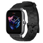 Cinturino per orologio in silicone tinta unita con motivo a calcio da 20 mm, For Amazfit GTS 4, For Amazfit GTS 3