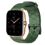 Cinturino per orologio in silicone tinta unita con motivo a calcio da 20 mm, For Amazfit GTS 2E, For Amazfit GTS 2 Mini