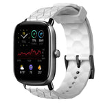 Cinturino per orologio in silicone tinta unita con motivo a calcio da 20 mm, For Amazfit GTS 2E, For Amazfit GTS 2 Mini