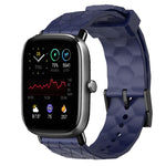 Cinturino per orologio in silicone tinta unita con motivo a calcio da 20 mm, For Amazfit GTS 2E, For Amazfit GTS 2 Mini