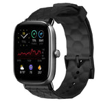 Cinturino per orologio in silicone tinta unita con motivo a calcio da 20 mm, For Amazfit GTS 2E, For Amazfit GTS 2 Mini