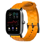 Cinturino per orologio in silicone tinta unita con motivo a calcio da 20 mm, For Amazfit GTS 2E, For Amazfit GTS 2 Mini