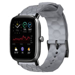 Cinturino per orologio in silicone tinta unita con motivo a calcio da 20 mm, For Amazfit GTS 2E, For Amazfit GTS 2 Mini