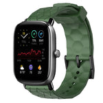 Cinturino per orologio in silicone tinta unita con motivo a calcio da 20 mm, For Amazfit GTS 2E, For Amazfit GTS 2 Mini