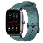Cinturino per orologio in silicone tinta unita con motivo a calcio da 20 mm, For Amazfit GTS 2E, For Amazfit GTS 2 Mini