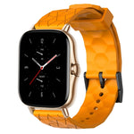 Cinturino per orologio in silicone tinta unita con motivo a calcio da 20 mm, For Amazfit GTS 2, For Amazfit GTS