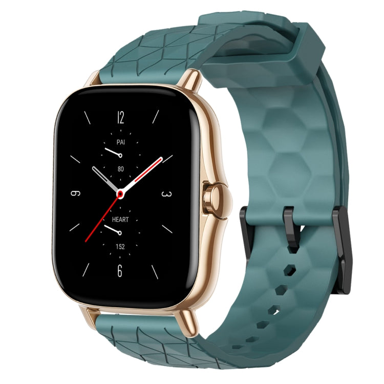 Cinturino per orologio in silicone tinta unita con motivo a calcio da 20 mm, For Amazfit GTS 2, For Amazfit GTS