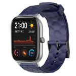 Cinturino per orologio in silicone tinta unita con motivo a calcio da 20 mm, For Amazfit GTS 2, For Amazfit GTS