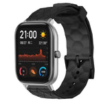 Cinturino per orologio in silicone tinta unita con motivo a calcio da 20 mm, For Amazfit GTS 2, For Amazfit GTS