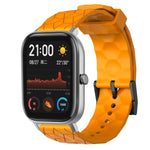 Cinturino per orologio in silicone tinta unita con motivo a calcio da 20 mm, For Amazfit GTS 2, For Amazfit GTS