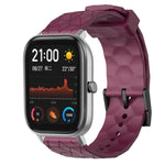 Cinturino per orologio in silicone tinta unita con motivo a calcio da 20 mm, For Amazfit GTS 2, For Amazfit GTS