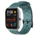 Cinturino per orologio in silicone tinta unita con motivo a calcio da 20 mm, For Amazfit GTS 2, For Amazfit GTS