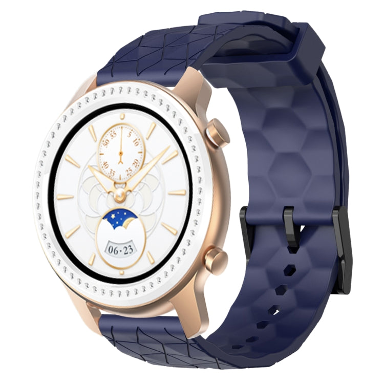 Cinturino per orologio in silicone tinta unita con motivo a calcio da 20 mm, For Amazfit GTR 42mm, For Amazfit Pop Pro
