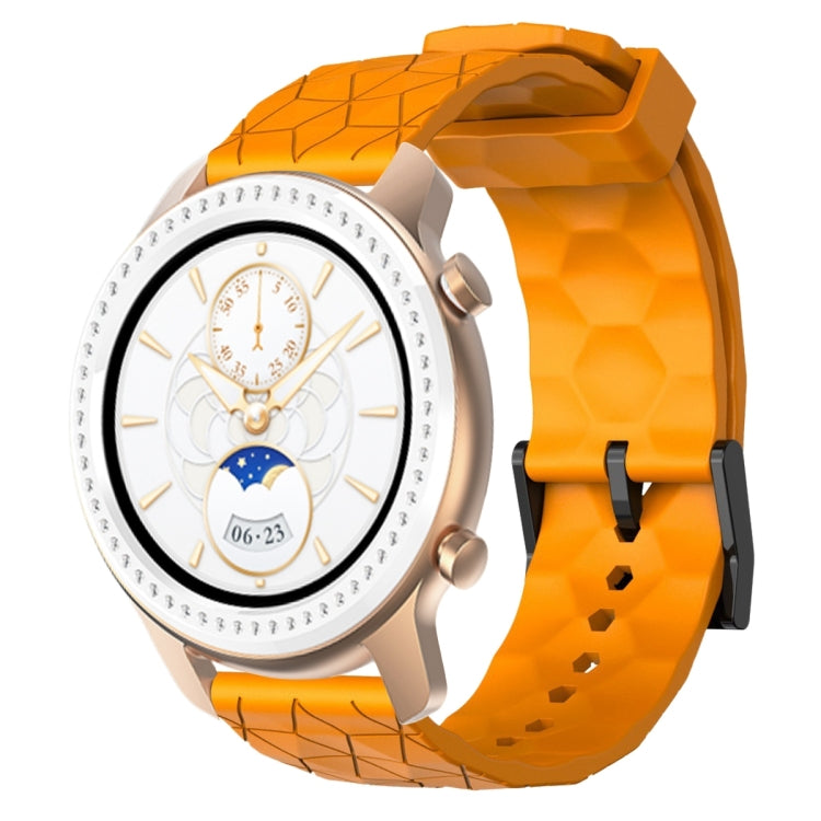 Cinturino per orologio in silicone tinta unita con motivo a calcio da 20 mm, For Amazfit GTR 42mm, For Amazfit Pop Pro