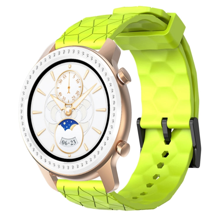 Cinturino per orologio in silicone tinta unita con motivo a calcio da 20 mm, For Amazfit GTR 42mm, For Amazfit Pop Pro