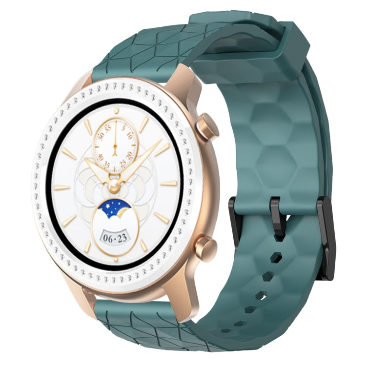 Cinturino per orologio in silicone tinta unita con motivo a calcio da 20 mm, For Amazfit GTR 42mm, For Amazfit Pop Pro