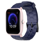 Cinturino per orologio in silicone tinta unita con motivo a calcio da 20 mm, For Amazfit GTR 42mm, For Amazfit Pop Pro