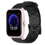 Cinturino per orologio in silicone tinta unita con motivo a calcio da 20 mm, For Amazfit GTR 42mm, For Amazfit Pop Pro