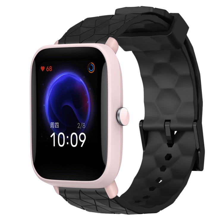 Cinturino per orologio in silicone tinta unita con motivo a calcio da 20 mm, For Amazfit GTR 42mm, For Amazfit Pop Pro