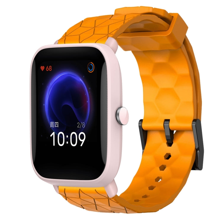 Cinturino per orologio in silicone tinta unita con motivo a calcio da 20 mm, For Amazfit GTR 42mm, For Amazfit Pop Pro