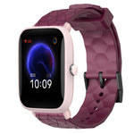 Cinturino per orologio in silicone tinta unita con motivo a calcio da 20 mm, For Amazfit GTR 42mm, For Amazfit Pop Pro