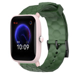 Cinturino per orologio in silicone tinta unita con motivo a calcio da 20 mm, For Amazfit GTR 42mm, For Amazfit Pop Pro
