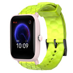 Cinturino per orologio in silicone tinta unita con motivo a calcio da 20 mm, For Amazfit GTR 42mm, For Amazfit Pop Pro