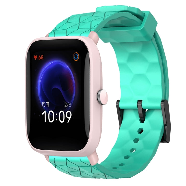 Cinturino per orologio in silicone tinta unita con motivo a calcio da 20 mm, For Amazfit GTR 42mm, For Amazfit Pop Pro