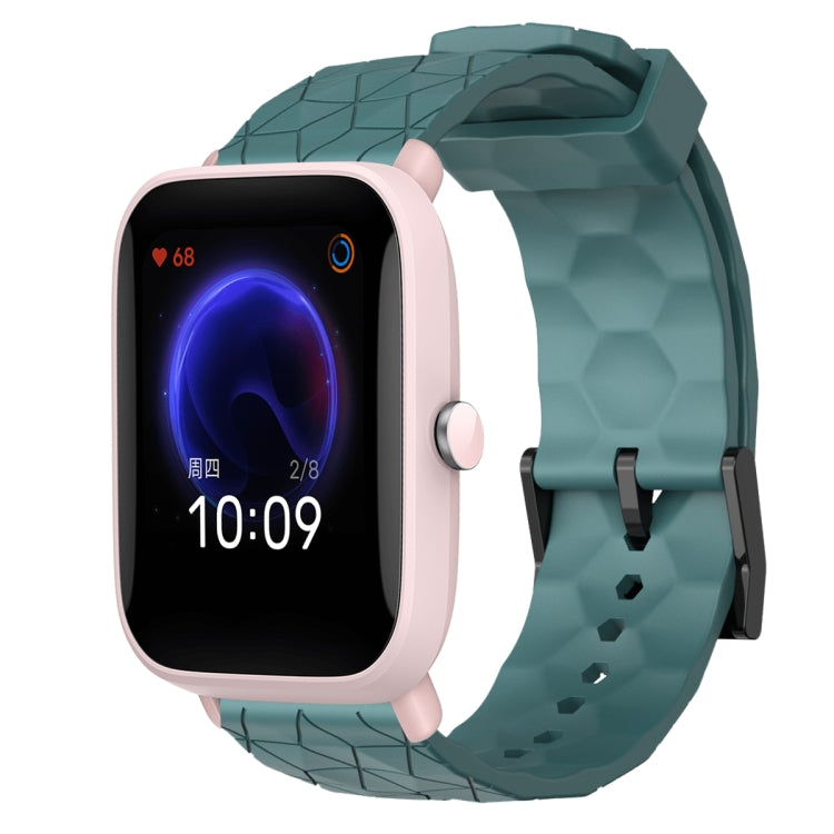 Cinturino per orologio in silicone tinta unita con motivo a calcio da 20 mm, For Amazfit GTR 42mm, For Amazfit Pop Pro
