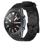 Cinturino per orologio in silicone tinta unita con motivo a calcio da 22 mm, For Samsung Galaxy Watch3 45mm, For Samsung Galaxy Watch 46mm