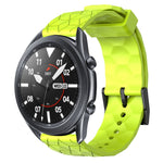 Cinturino per orologio in silicone tinta unita con motivo a calcio da 22 mm, For Samsung Galaxy Watch3 45mm, For Samsung Galaxy Watch 46mm