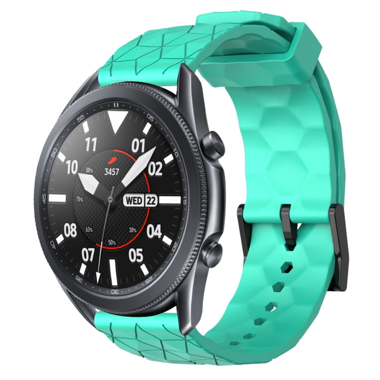 Cinturino per orologio in silicone tinta unita con motivo a calcio da 22 mm, For Samsung Galaxy Watch3 45mm, For Samsung Galaxy Watch 46mm