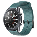 Cinturino per orologio in silicone tinta unita con motivo a calcio da 22 mm, For Samsung Galaxy Watch3 45mm, For Samsung Galaxy Watch 46mm