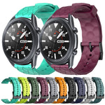 Cinturino per orologio in silicone tinta unita con motivo a calcio da 22 mm, For Samsung Galaxy Watch3 45mm, For Samsung Galaxy Watch 46mm