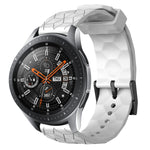 Cinturino per orologio in silicone tinta unita con motivo a calcio da 22 mm, For Samsung Galaxy Watch3 45mm, For Samsung Galaxy Watch 46mm