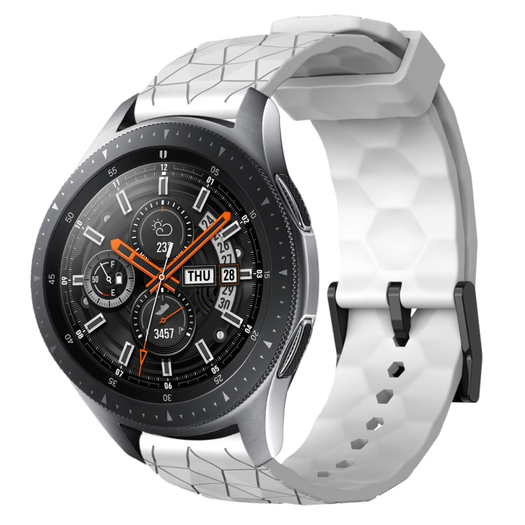 Cinturino per orologio in silicone tinta unita con motivo a calcio da 22 mm, For Samsung Galaxy Watch3 45mm, For Samsung Galaxy Watch 46mm