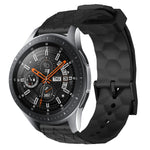 Cinturino per orologio in silicone tinta unita con motivo a calcio da 22 mm, For Samsung Galaxy Watch3 45mm, For Samsung Galaxy Watch 46mm