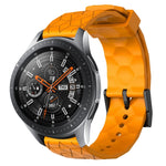 Cinturino per orologio in silicone tinta unita con motivo a calcio da 22 mm, For Samsung Galaxy Watch3 45mm, For Samsung Galaxy Watch 46mm
